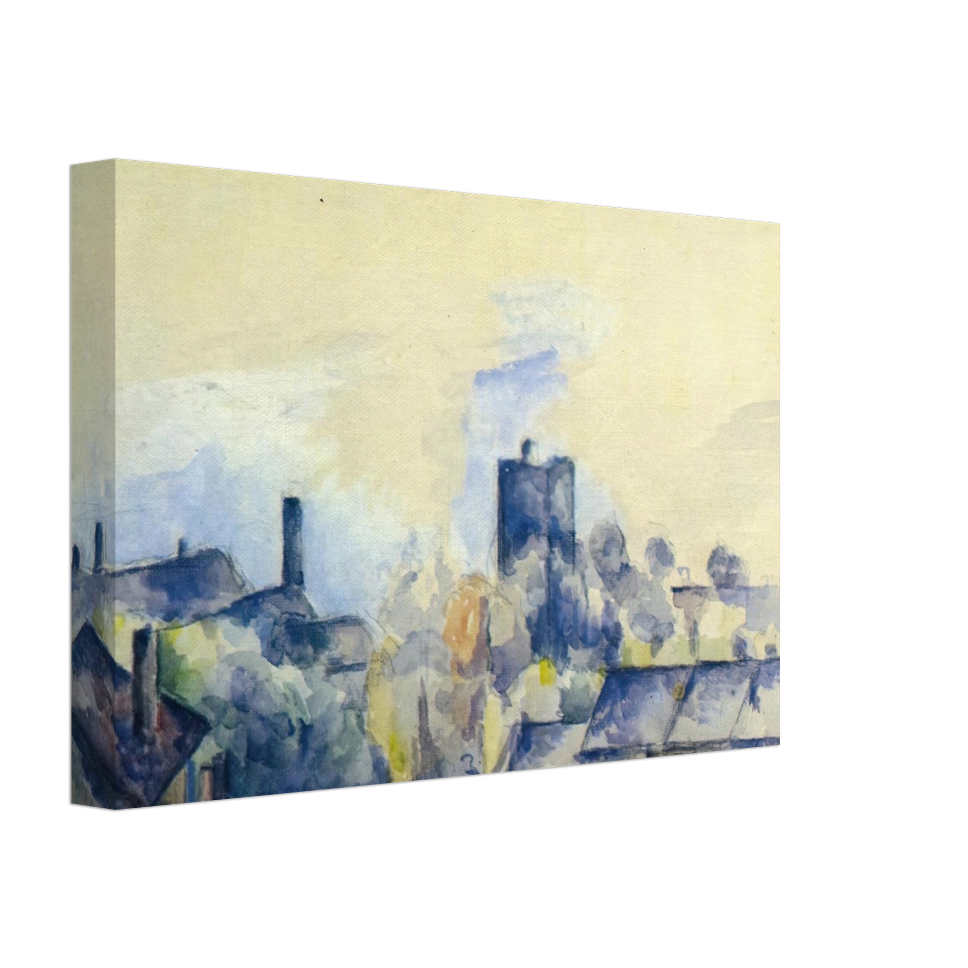 Paul Cezanne - Roofs in L'Estaque Canvas - 40x60 cm / 16x24 inches-canvas