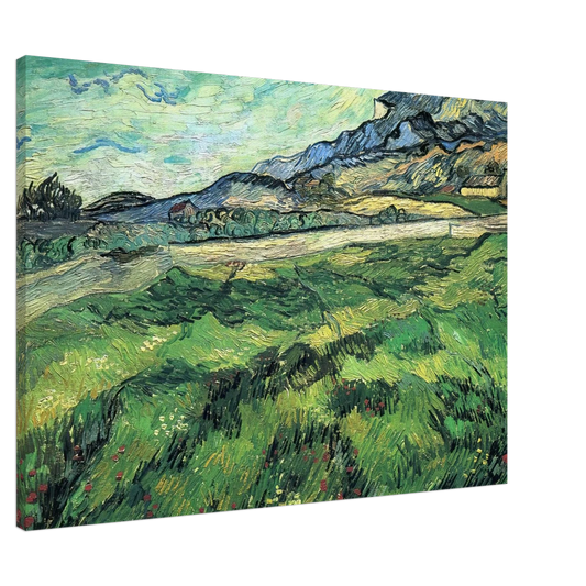 Vincent van Gogh - The Green Wheatfield behind the Asylum Canvas - Default Title-canvas