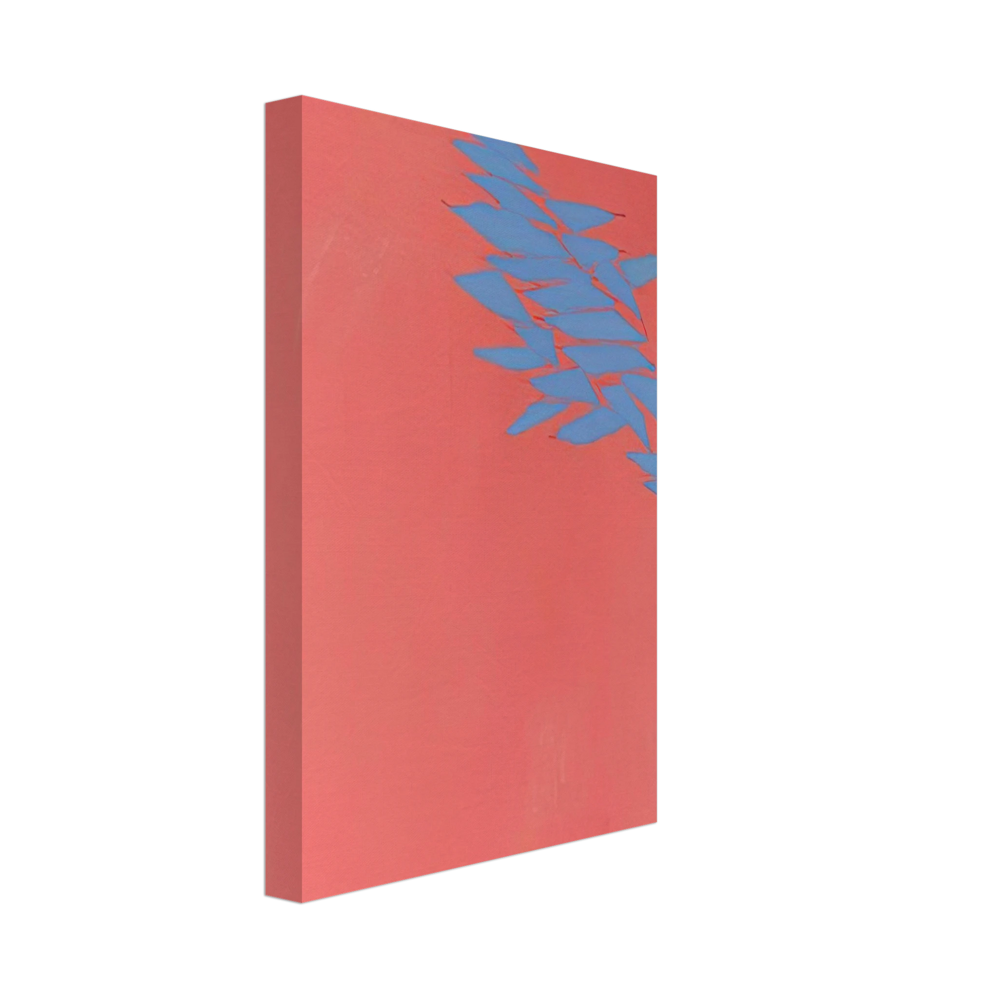 Robert Goodnough - Untitled Blue, Red - 1973 Canvas - 40x60 cm / 16x24 inches-canvas