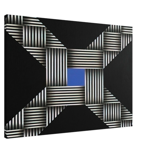 Omar Rayo - O.V.N.I. - 1967 Canvas - 20x30 cm / 8x12 inches-canvas