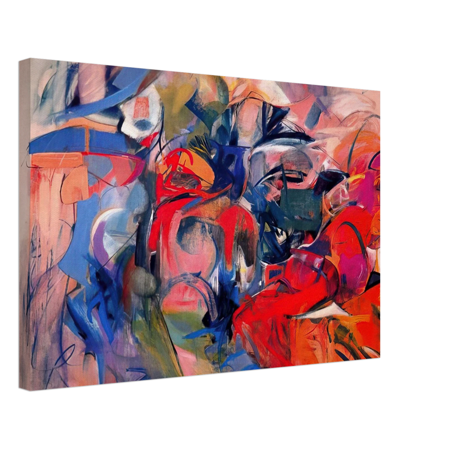 Miriam Schapiro - Fanfare - 1968 Canvas - 40x60 cm / 16x24 inches-canvas