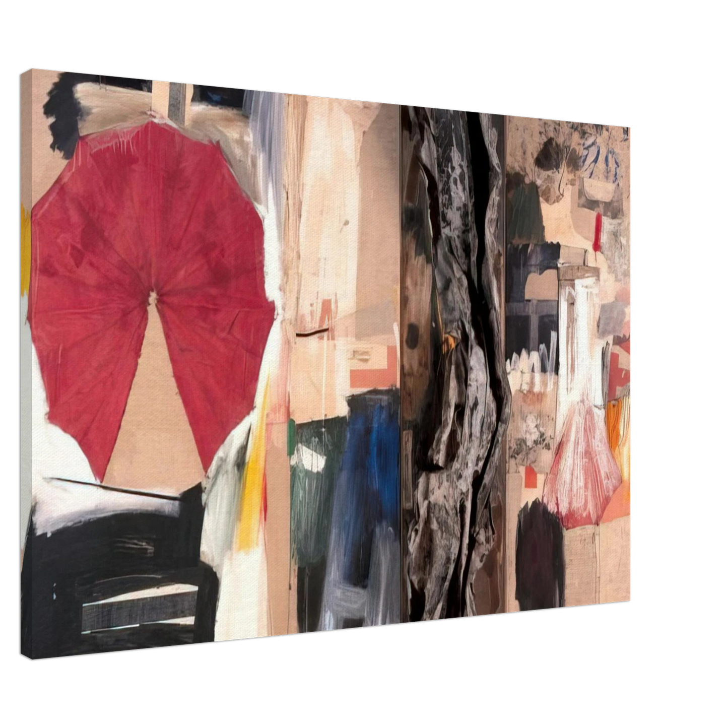 Robert Rauschenberg - ALLEGORY 1960 Canvas - 20x30 cm / 8x12 inches-canvas