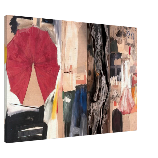 Robert Rauschenberg - ALLEGORY 1960 Canvas - 20x30 cm / 8x12 inches-canvas