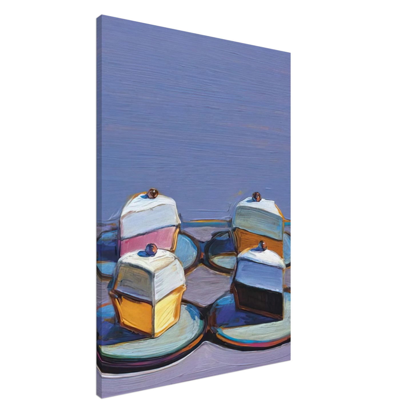 Wayne Thiebaud - Meringue Mix - 1999 Canvas - 20x30 cm / 8x12 inches-canvas