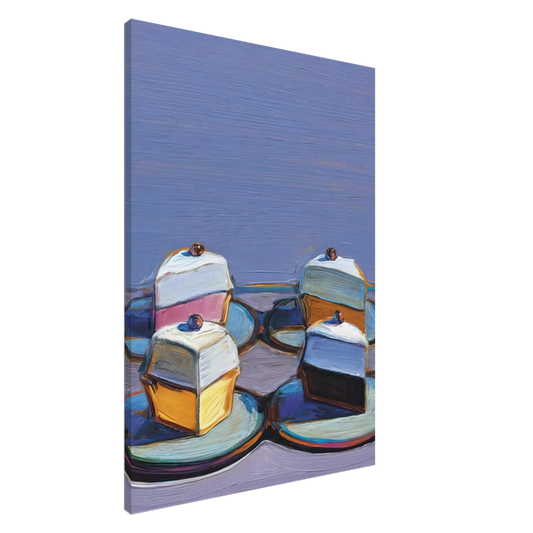 Wayne Thiebaud - Meringue Mix - 1999 Canvas - 20x30 cm / 8x12 inches-canvas