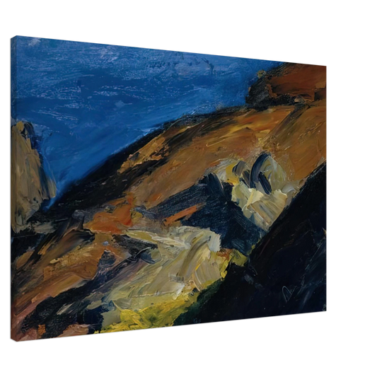 Edward Hopper - Rocks and Shore Canvas - 20x30 cm / 8x12 inches-canvas