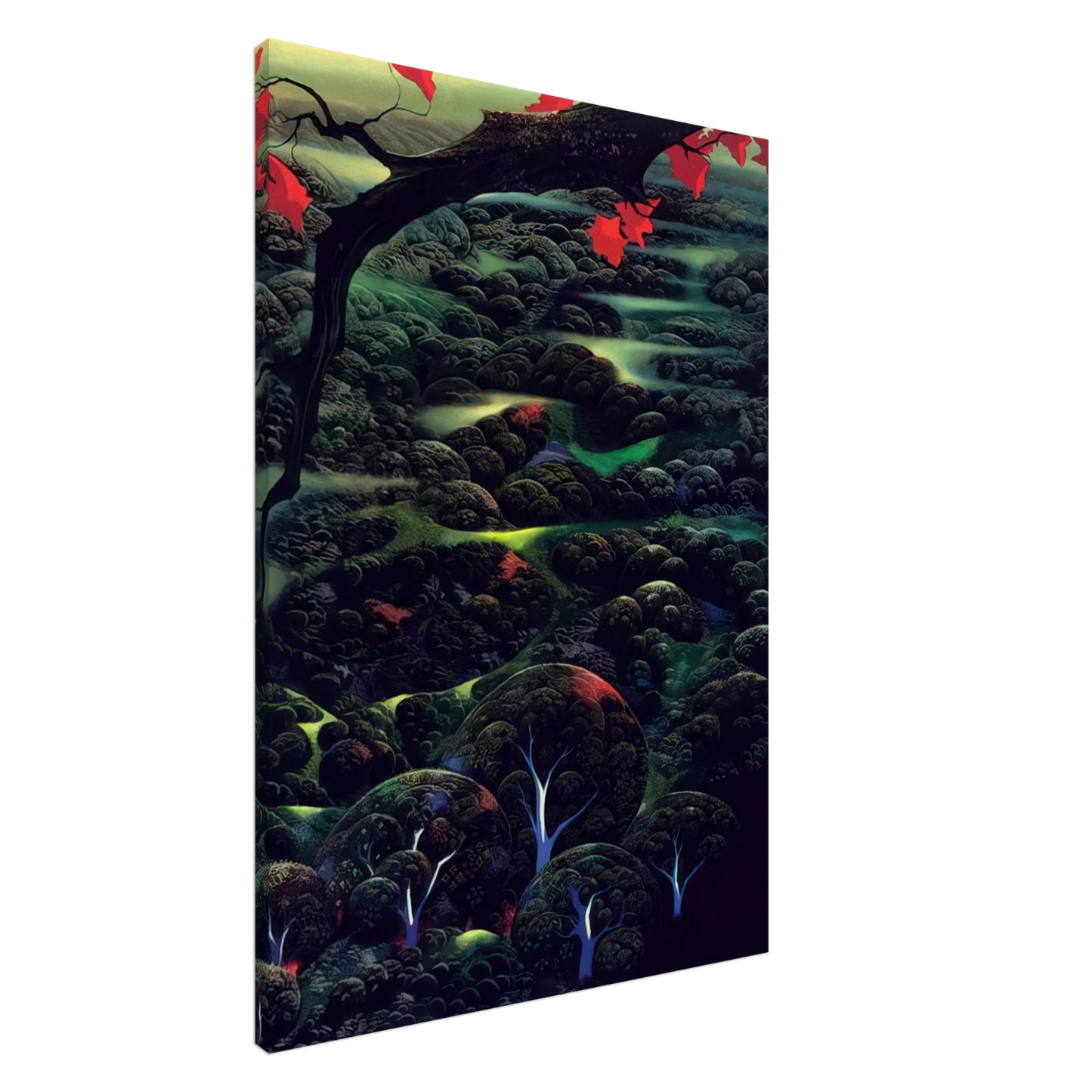 Eyvind Earle - California Memories Canvas - 20x30 cm / 8x12 inches-canvas