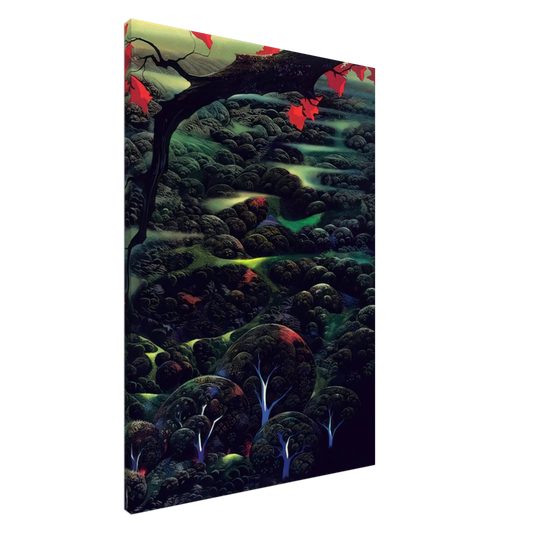 Eyvind Earle - California Memories Canvas - 20x30 cm / 8x12 inches-canvas