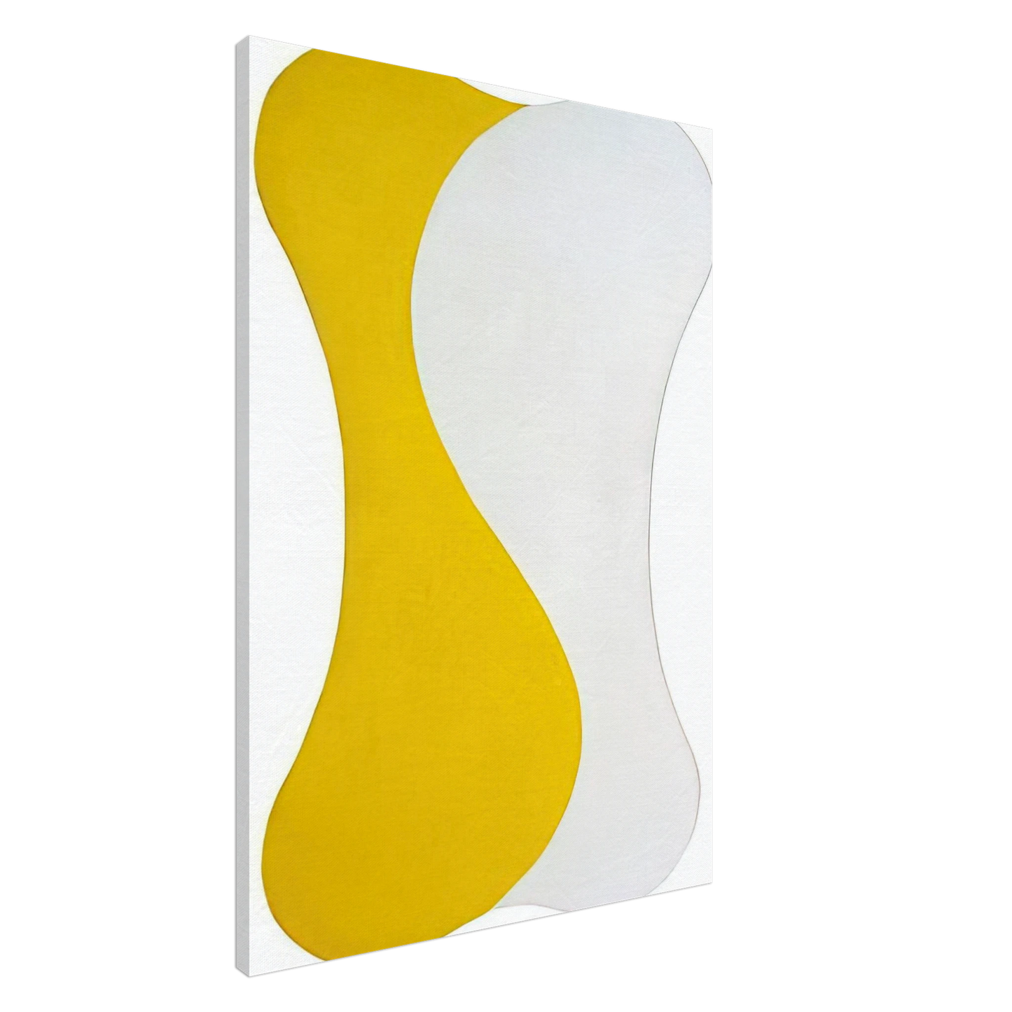 Leon Polk Smith - Yellow White [Sun] - 1959 Canvas - 20x30 cm / 8x12 inches-canvas