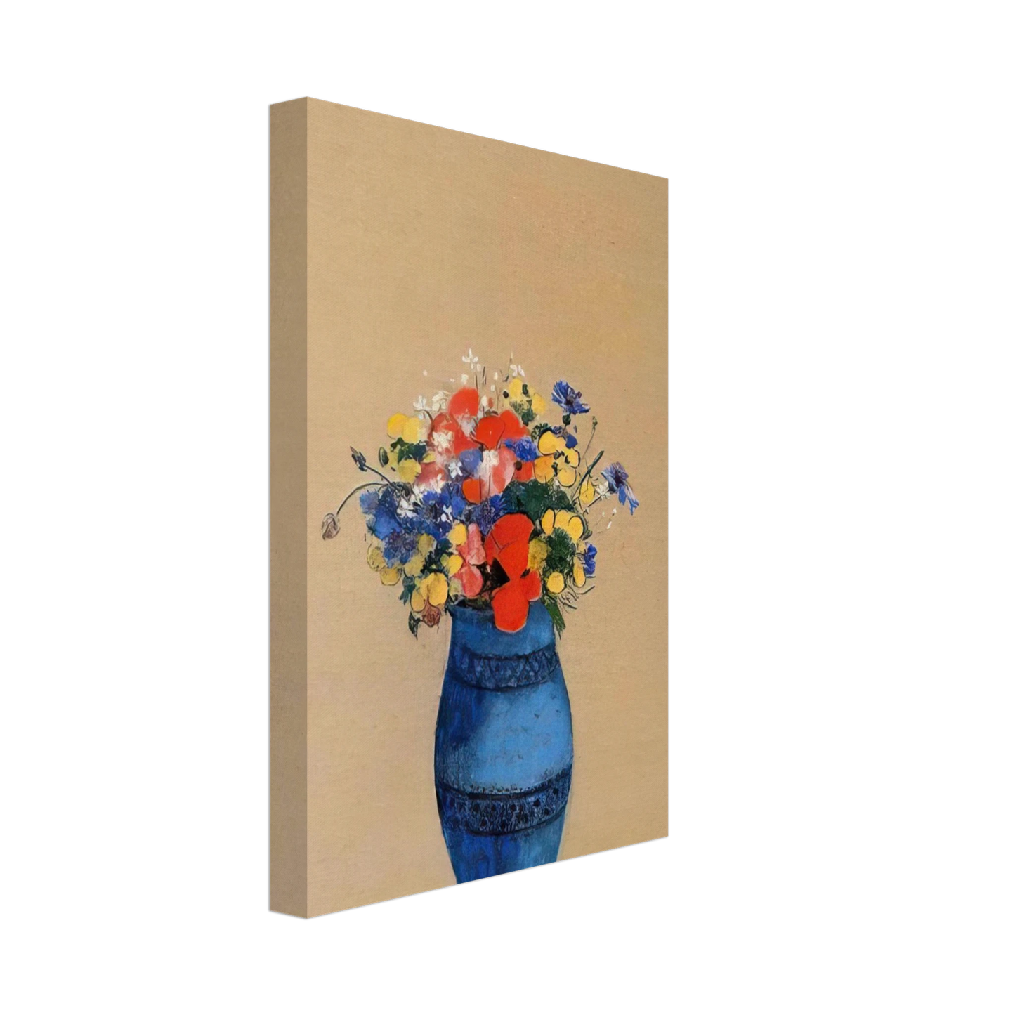 Odilon Redon - VASE OF FLOWERS 6 Canvas - 70x100 cm / 28x40 inches-canvas