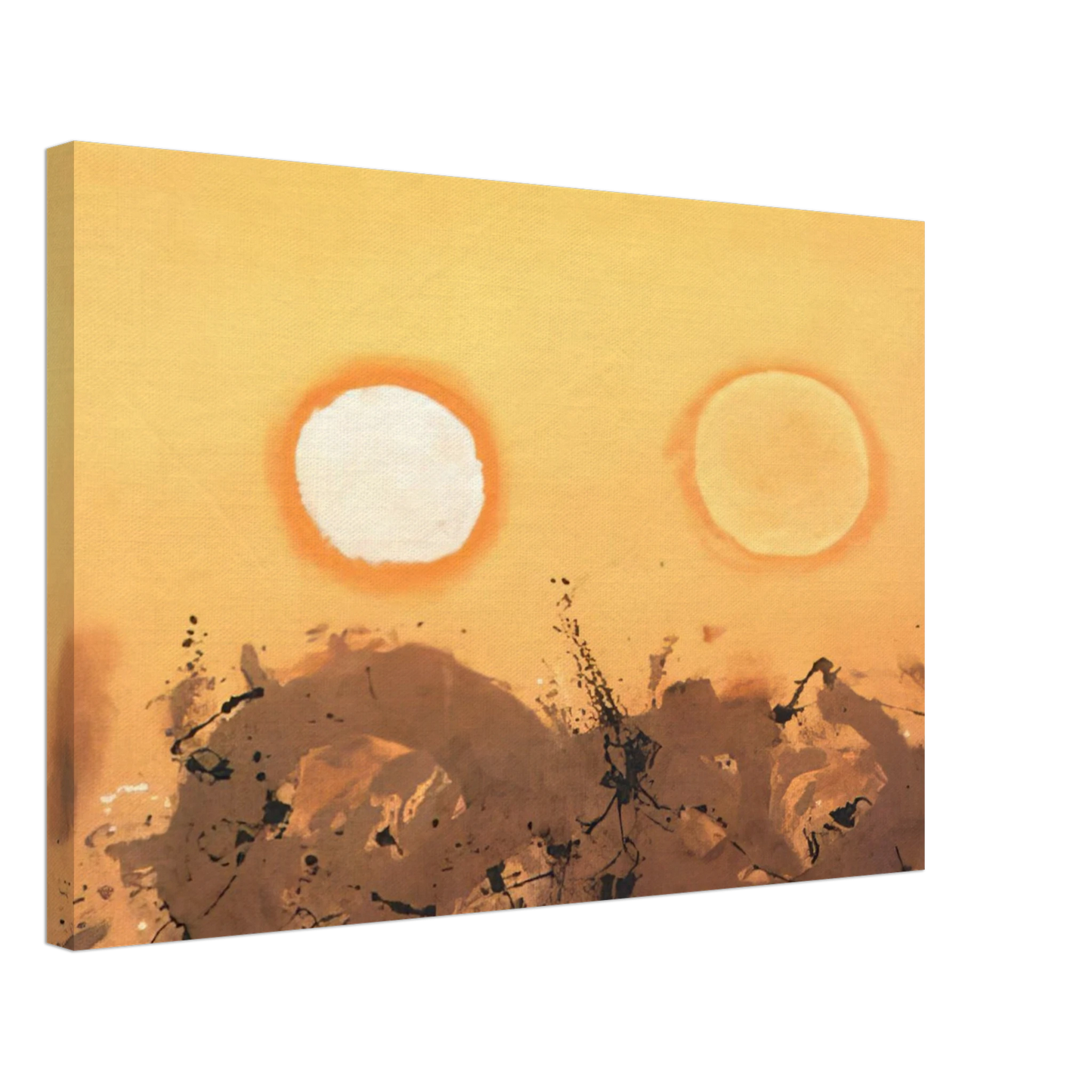 Adolph Gottlieb - Duet - 1962 Canvas - 40x60 cm / 16x24 inches-canvas