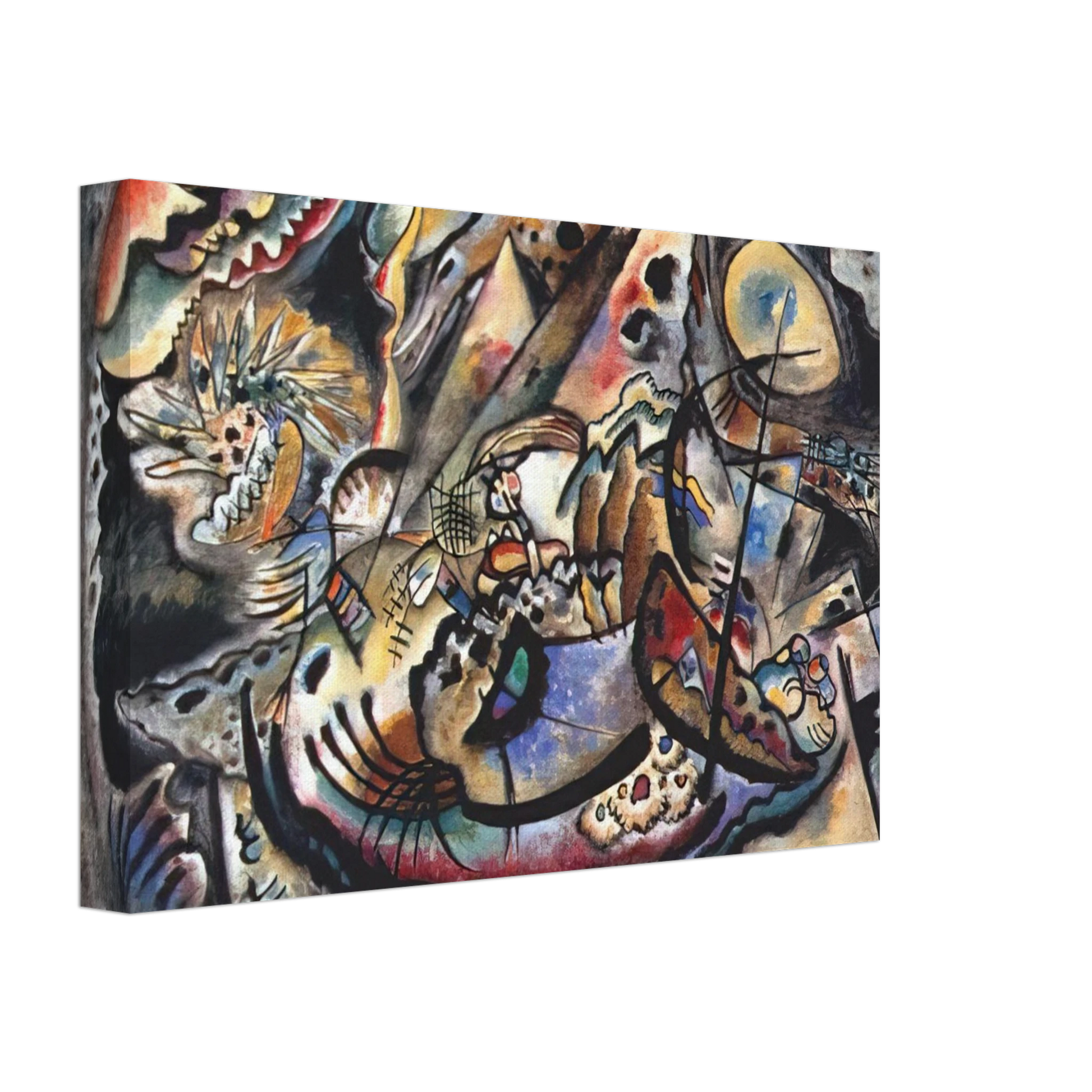 Wassily Kandinsky - GREY OVAL 1917 Canvas - 70x100 cm / 28x40 inches-canvas