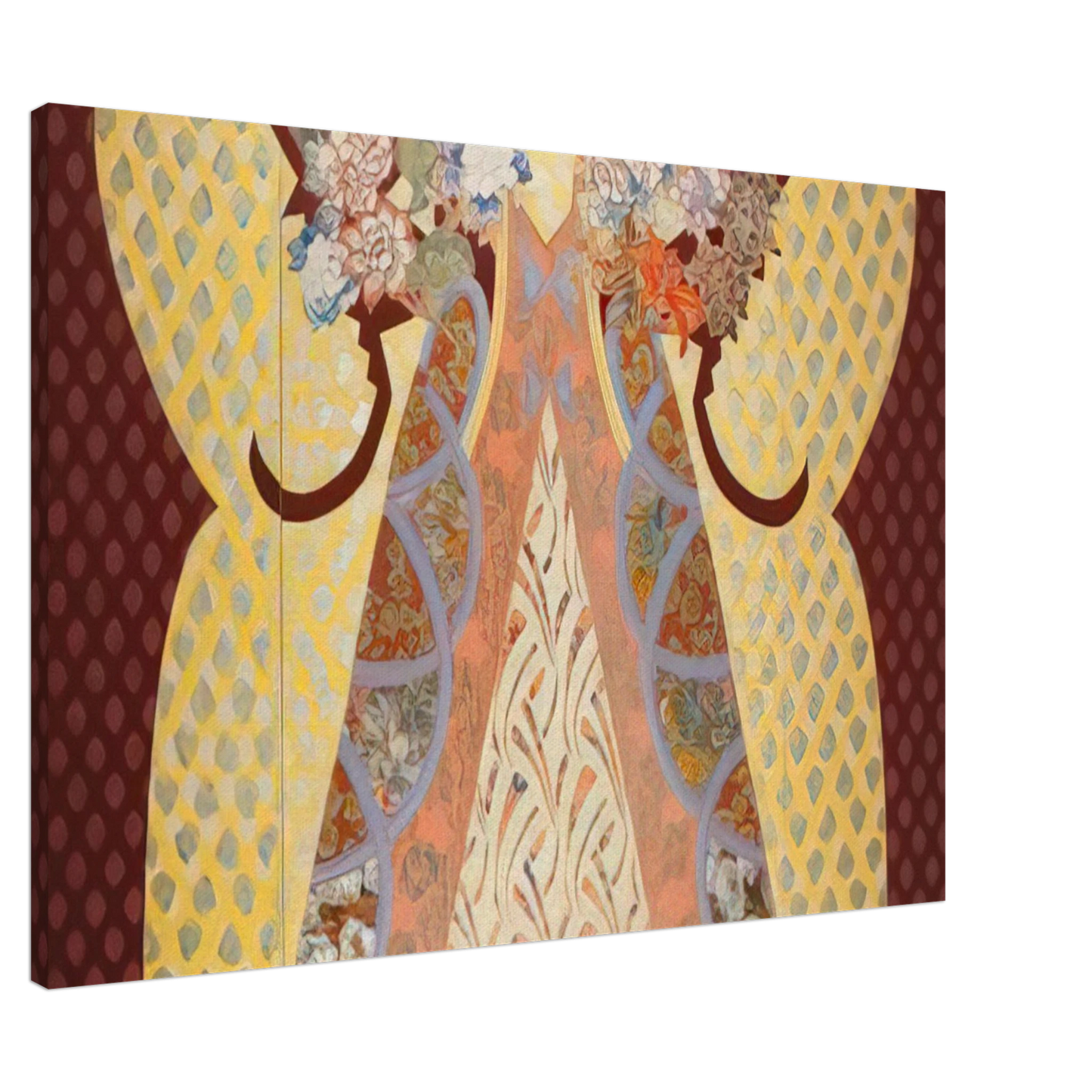 Miriam Schapiro - Royal Presence - 1982 Canvas - 20x30 cm / 8x12 inches-canvas