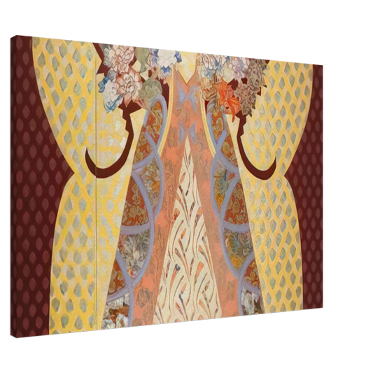 Miriam Schapiro - Royal Presence - 1982 Canvas - 20x30 cm / 8x12 inches-canvas