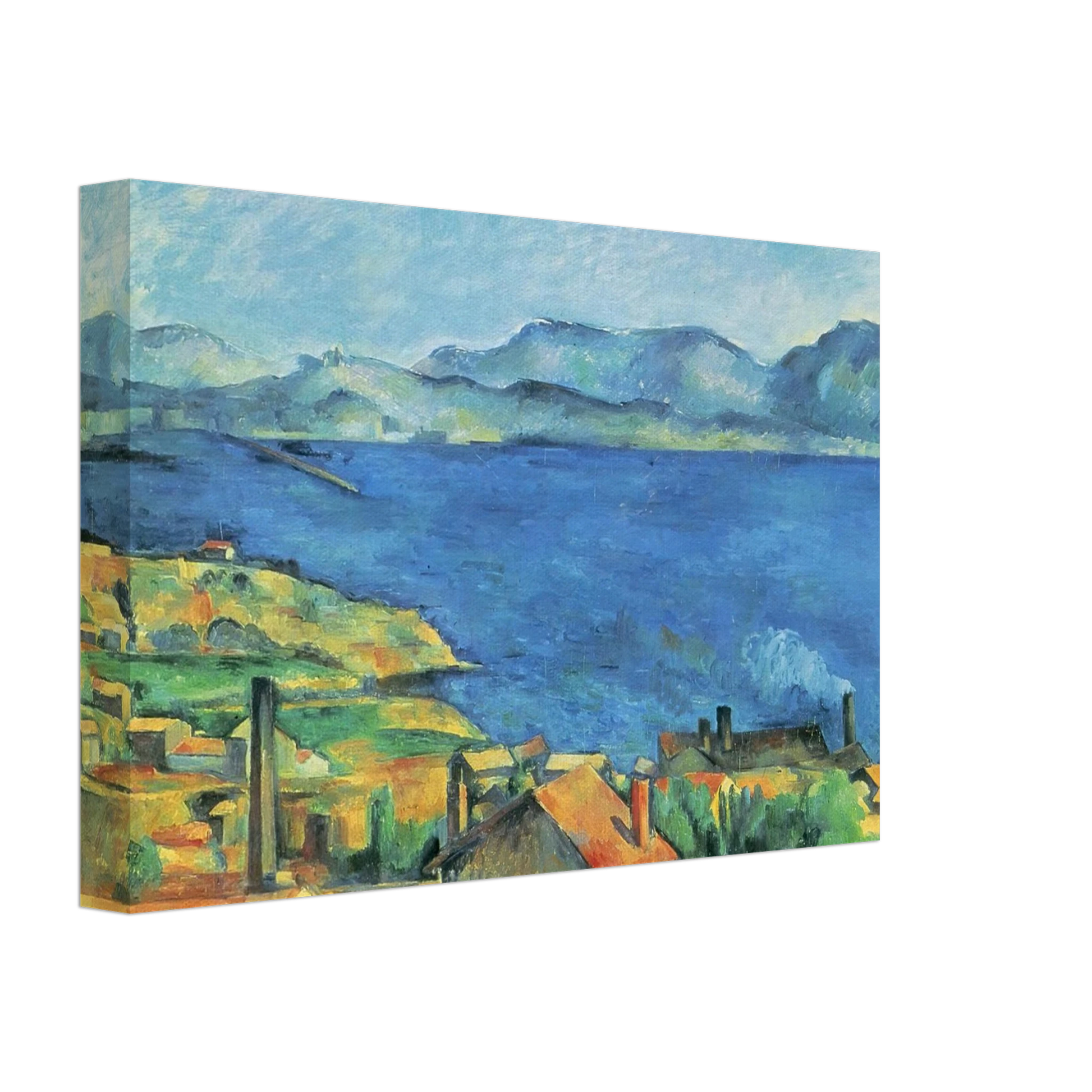 Paul Cezanne - The Gulf of Marseille Seen from L'Estaque Canvas - 70x100 cm / 28x40 inches-canvas