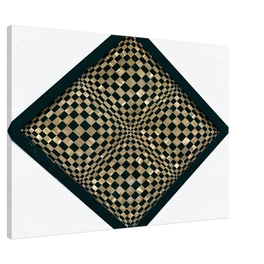 Dadamaino - Oggetto ottico dynamico - Op Art Canvas - 20x30 cm / 8x12 inches-canvas