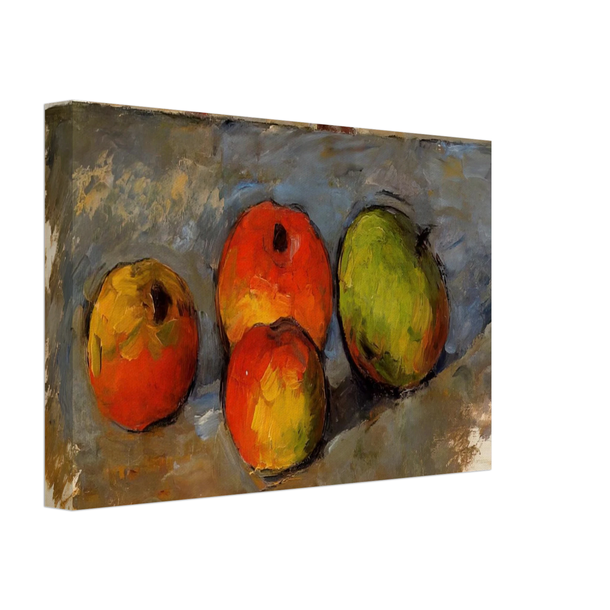 Paul Cezanne - Four Apples Canvas - 40x60 cm / 16x24 inches-canvas