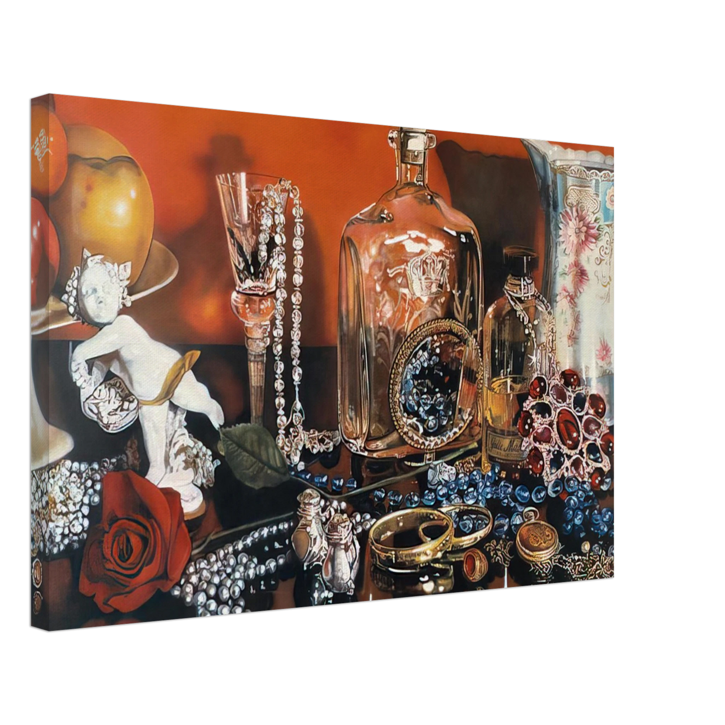 Audrey Flack - JOLIE MADAME 1973 Canvas - 70x100 cm / 28x40 inches-canvas