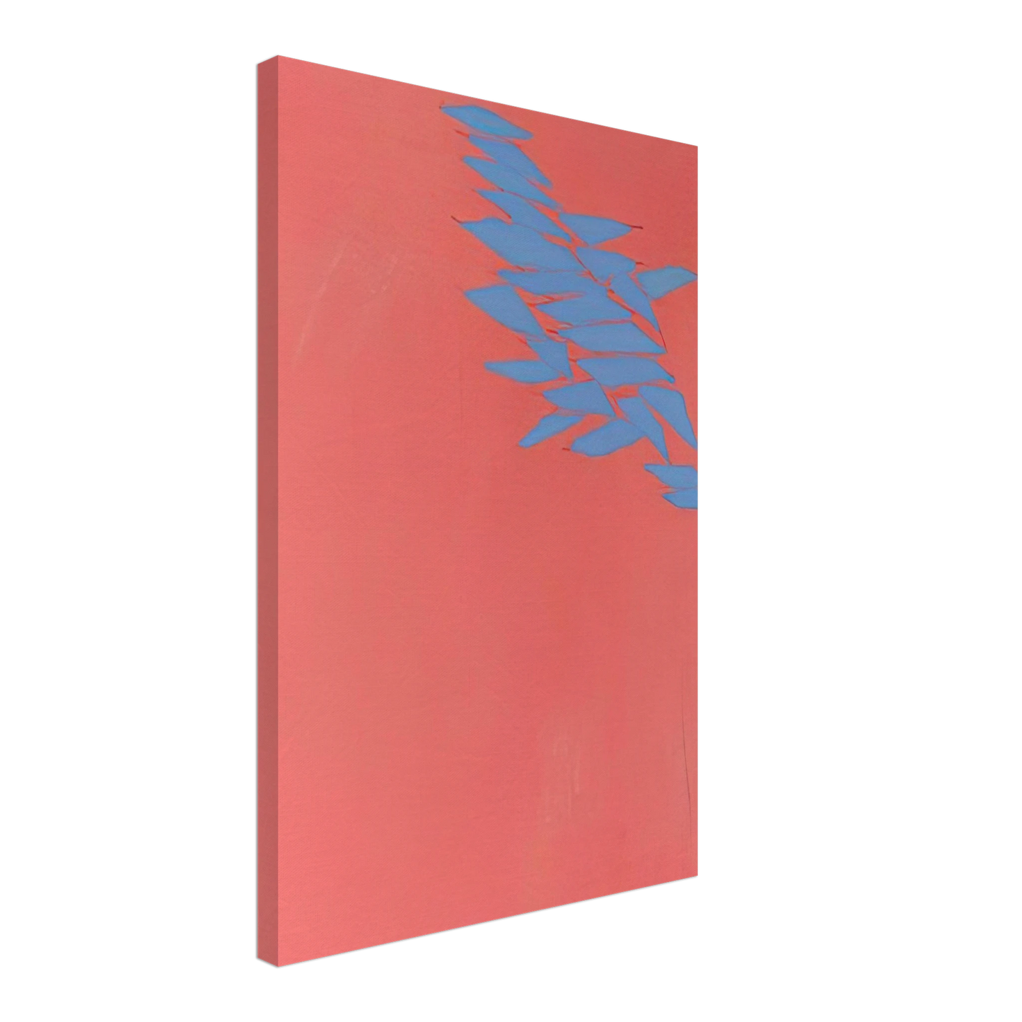 Robert Goodnough - Untitled Blue, Red - 1973 Canvas - 70x100 cm / 28x40 inches-canvas