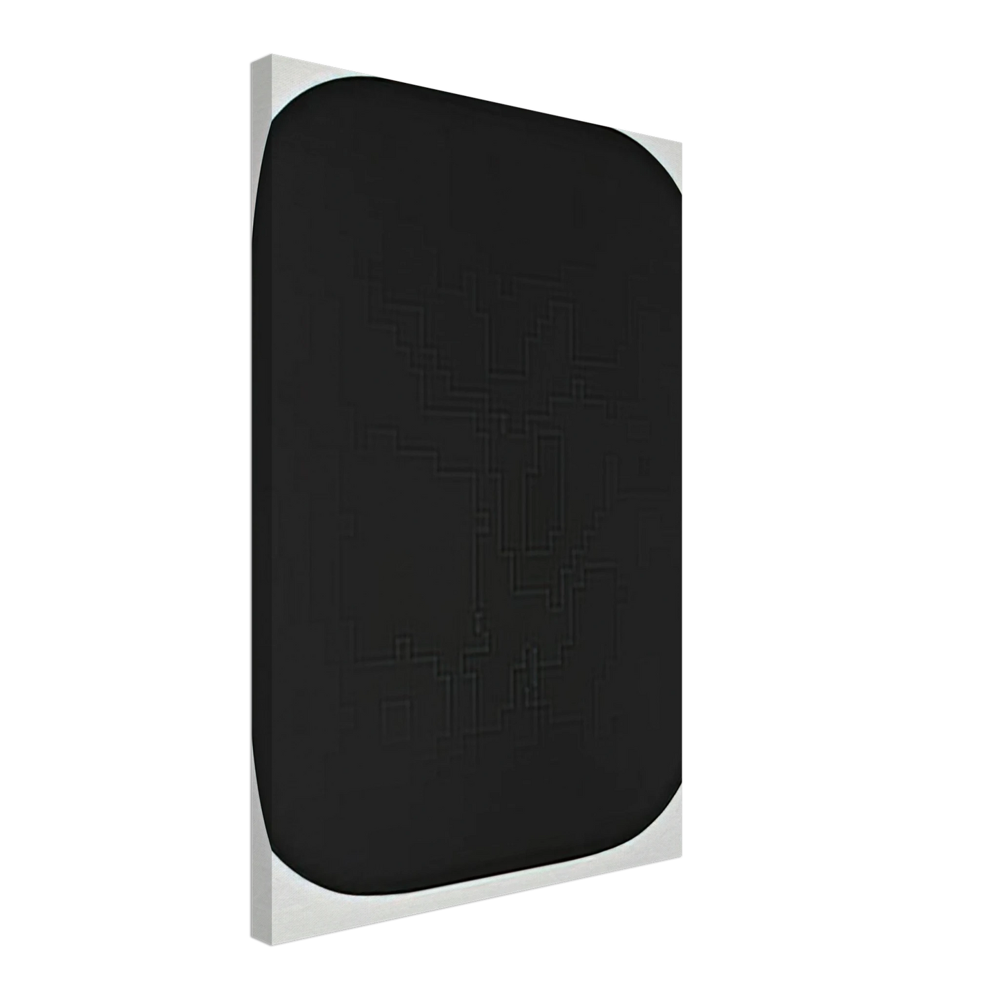 Ellsworth Kelly - Black Variation IV, from Second Curve series Canvas - 70x100 cm / 28x40 inches-canvas