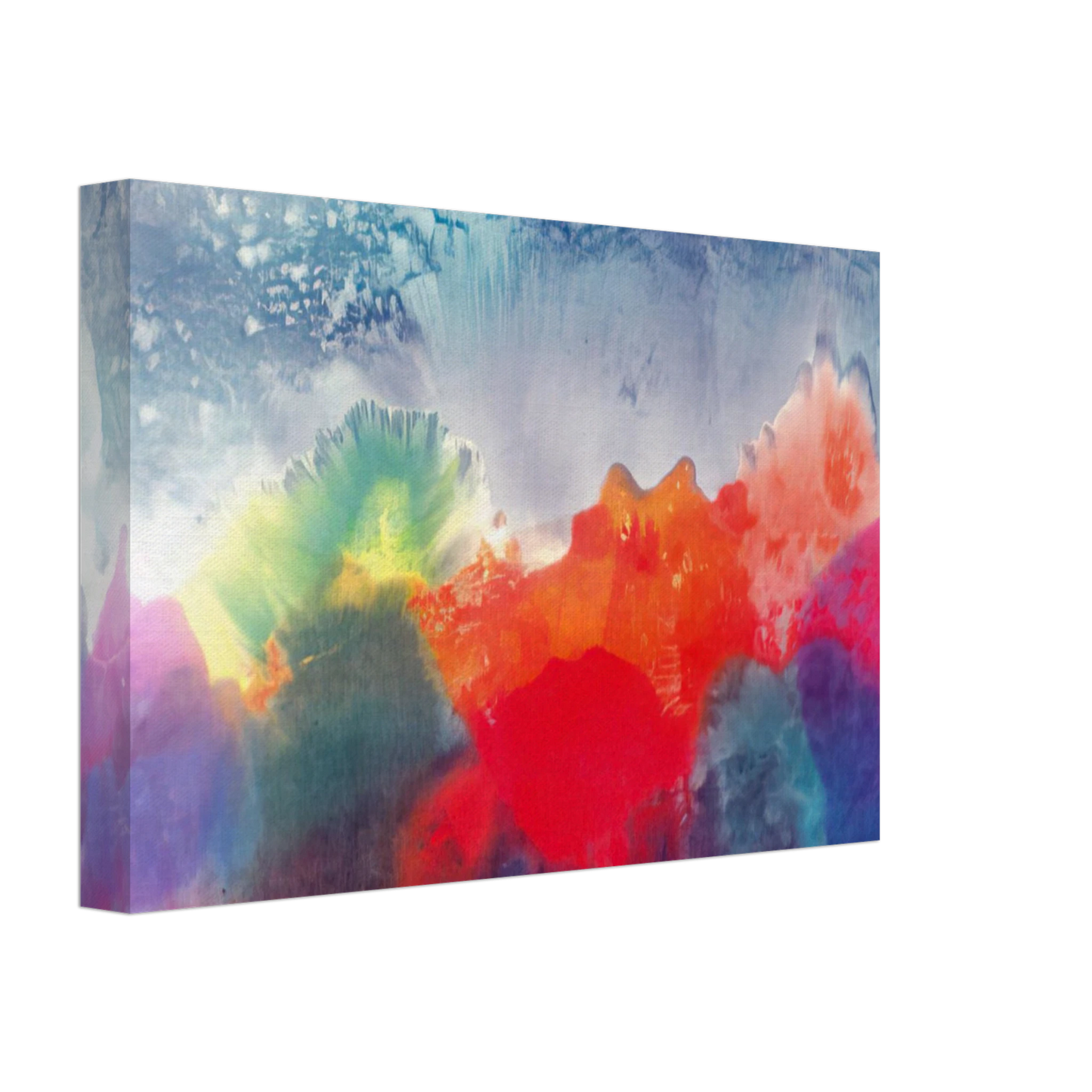 Ronnie Landfield - Nightfall - 1994 Canvas - 40x60 cm / 16x24 inches-canvas