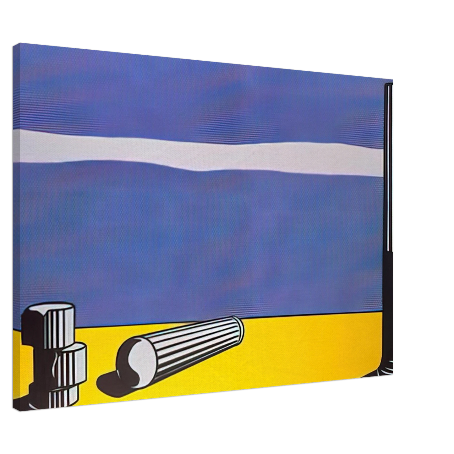 Roy Lichtenstein - RUINS 1965 Canvas - 20x30 cm / 8x12 inches-canvas