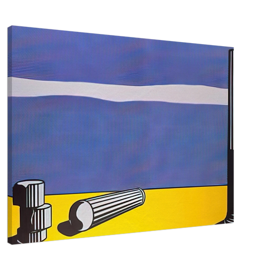 Roy Lichtenstein - RUINS 1965 Canvas - 20x30 cm / 8x12 inches-canvas