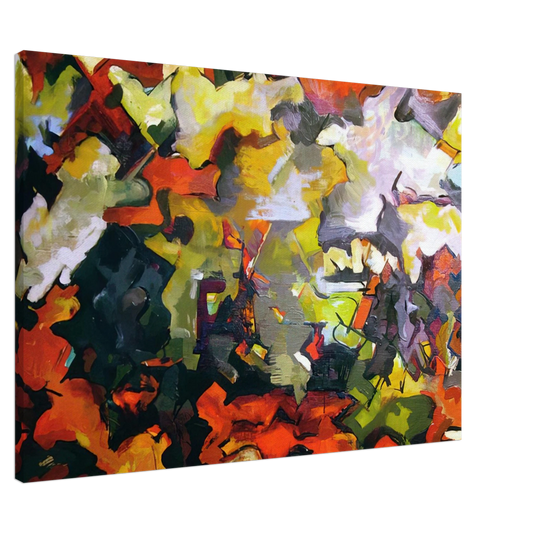 Audrey Flack - ABSTRACT LANDSCAPE 1950 Canvas - 20x30 cm / 8x12 inches-canvas