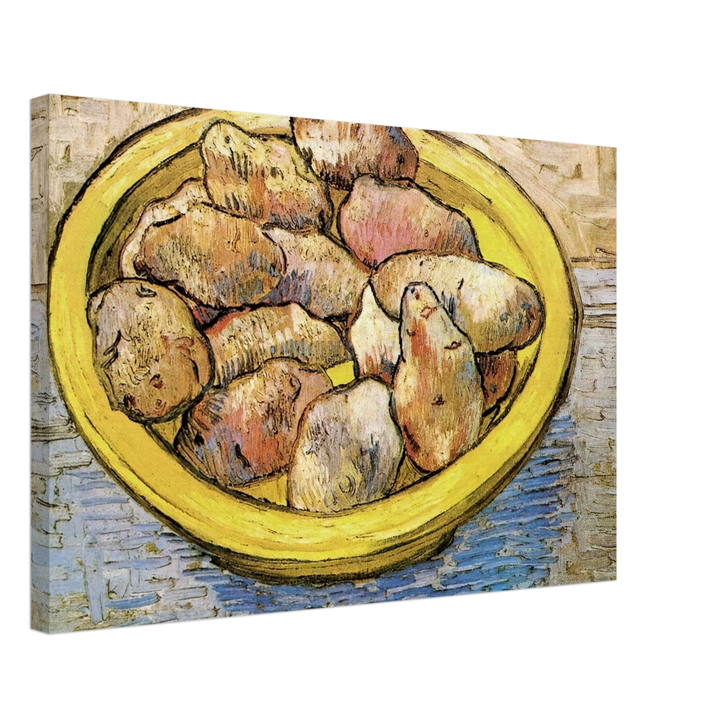 Vincent van Gogh - Still Life Potatoes in a Yellow Dish Canvas - 70x100 cm / 28x40 inches-canvas