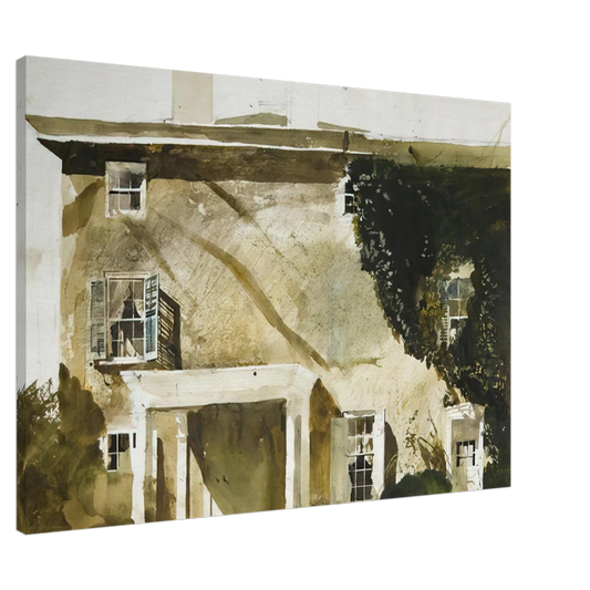 Andrew Wyeth - THE HATTON HOUSE 1967 Canvas - 20x30 cm / 8x12 inches-canvas