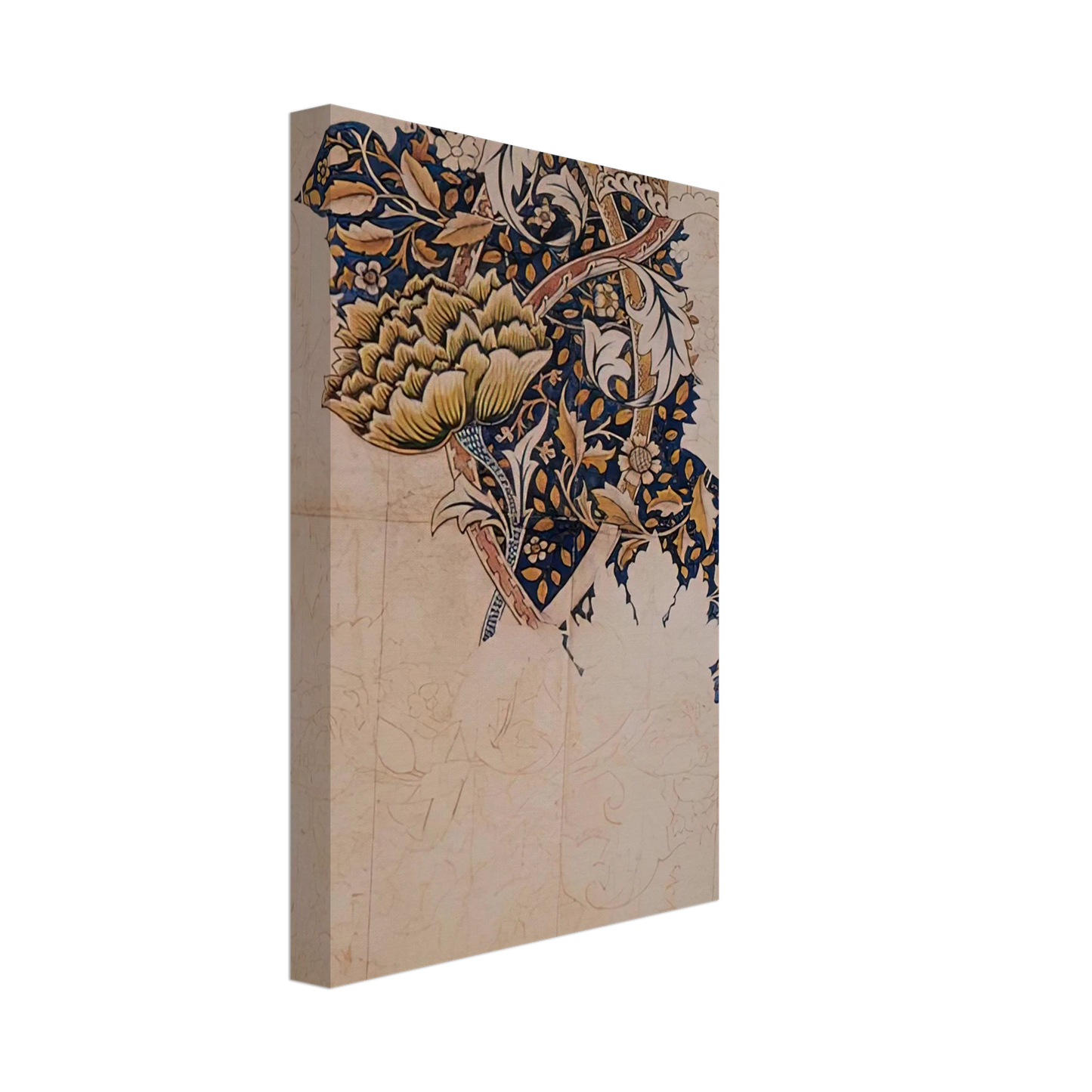 William Morris - DESIGN FOR WINDRUSH PRINTED TEXTILE 1883 Canvas - 40x60 cm / 16x24 inches-canvas