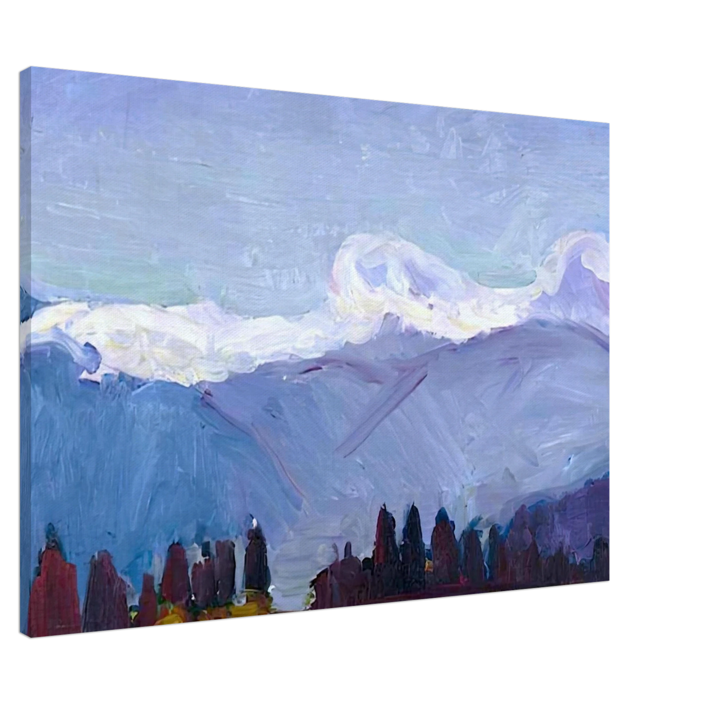 Henri Matisse - GREEN NEEDLES ON THE CROSS JAVERNAZ 1901 Canvas - 20x30 cm / 8x12 inches-canvas