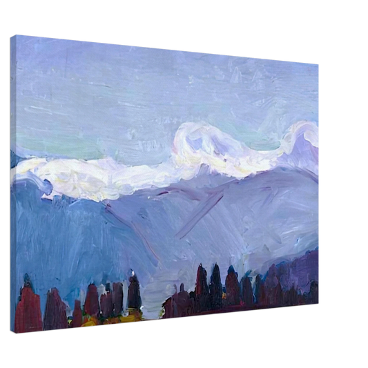 Henri Matisse - GREEN NEEDLES ON THE CROSS JAVERNAZ 1901 Canvas - 20x30 cm / 8x12 inches-canvas