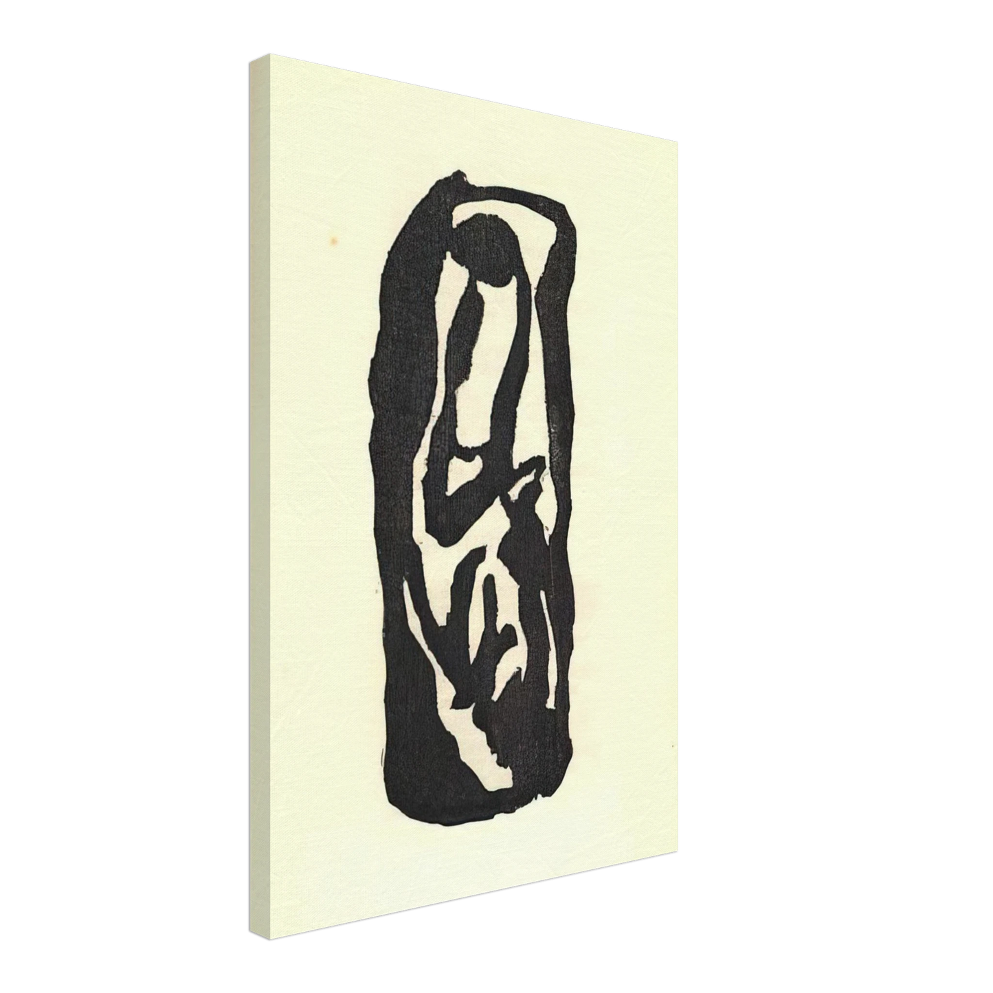 Jean Arp - Illustration for Tristan Tzara s Vingt-cinq poemes Canvas - 40x60 cm / 16x24 inches-canvas