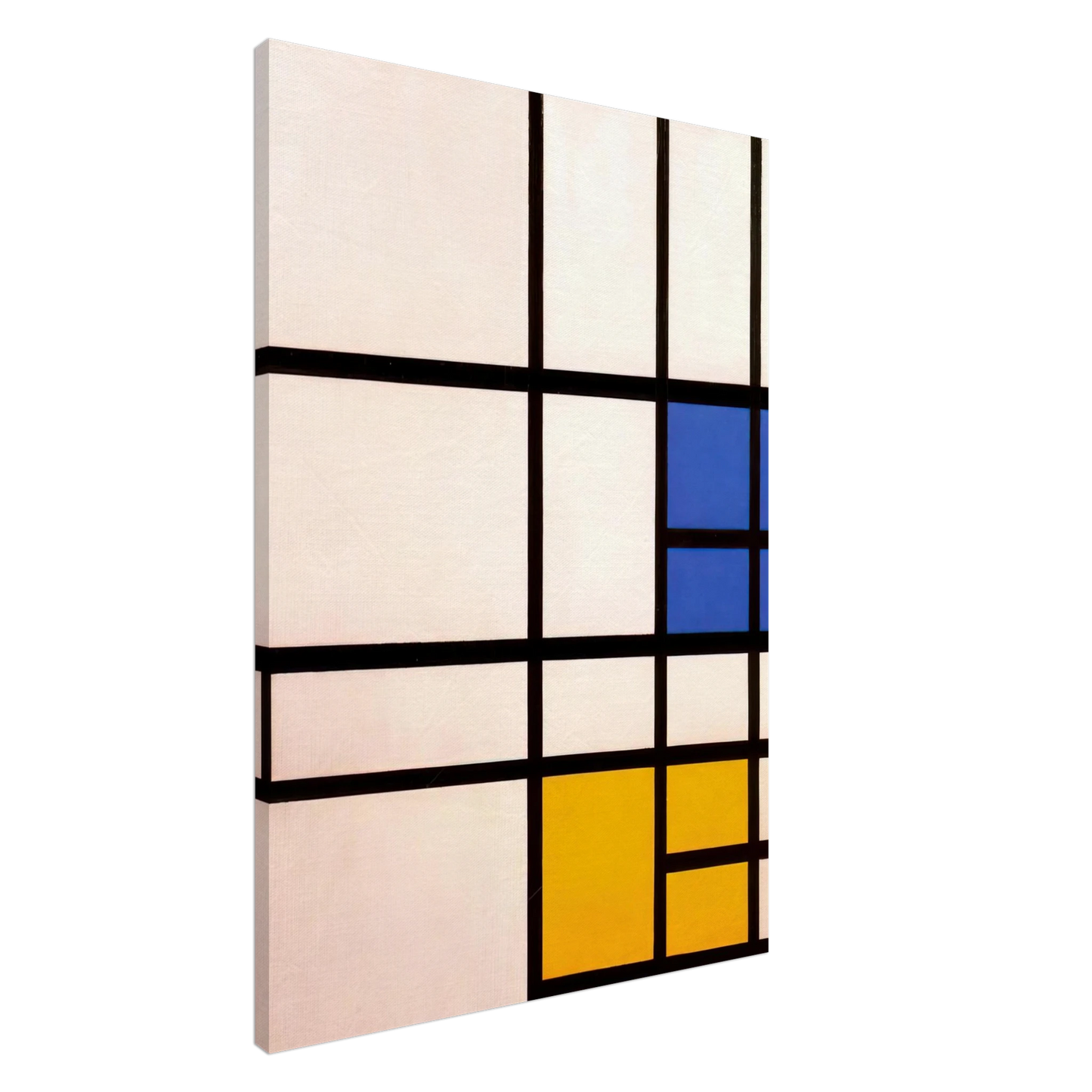 Piet Mondrian - Composition N. 11 London with Blue, Red and Yellow Canvas - 20x30 cm / 8x12 inches-canvas