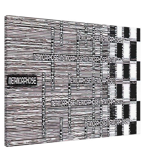 MC Escher - METAMORPHOSIS II EXCERPT 1 Canvas - 20x30 cm / 8x12 inches-canvas