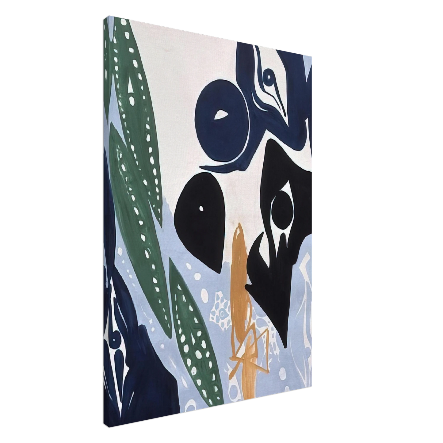 Ernst Wilhelm Nay - Hellblau im Licht - 1965 Canvas - 20x30 cm / 8x12 inches-canvas