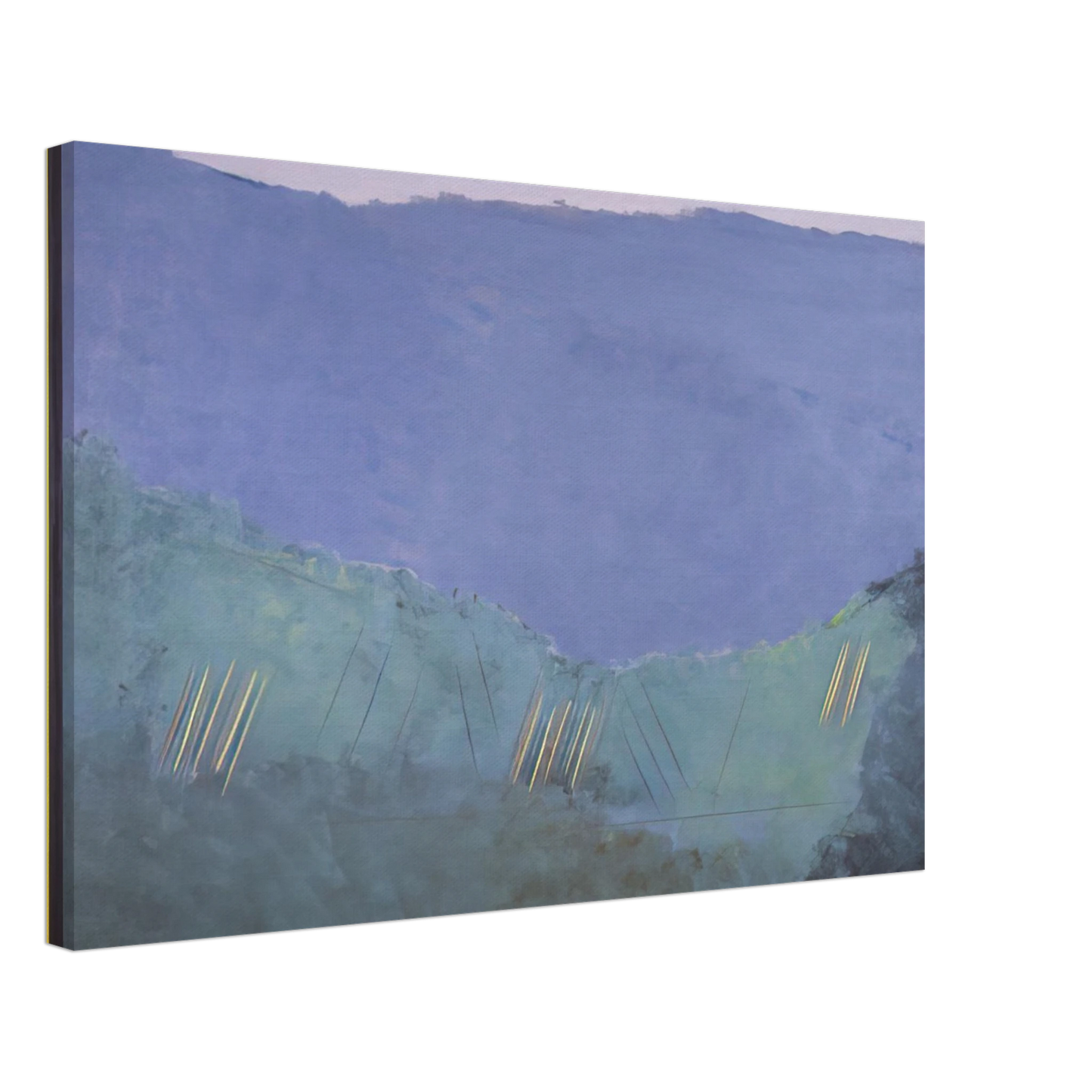 Ronnie Landfield - Cheat River - 1968 Canvas - 70x100 cm / 28x40 inches-canvas