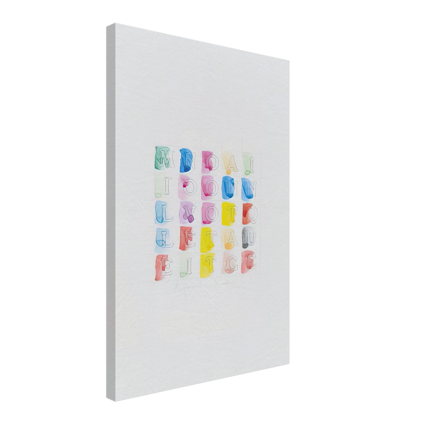 Alighiero Boetti - MILLENOVECENTOTTANTACINQUE 1985 Canvas - 40x60 cm / 16x24 inches-canvas