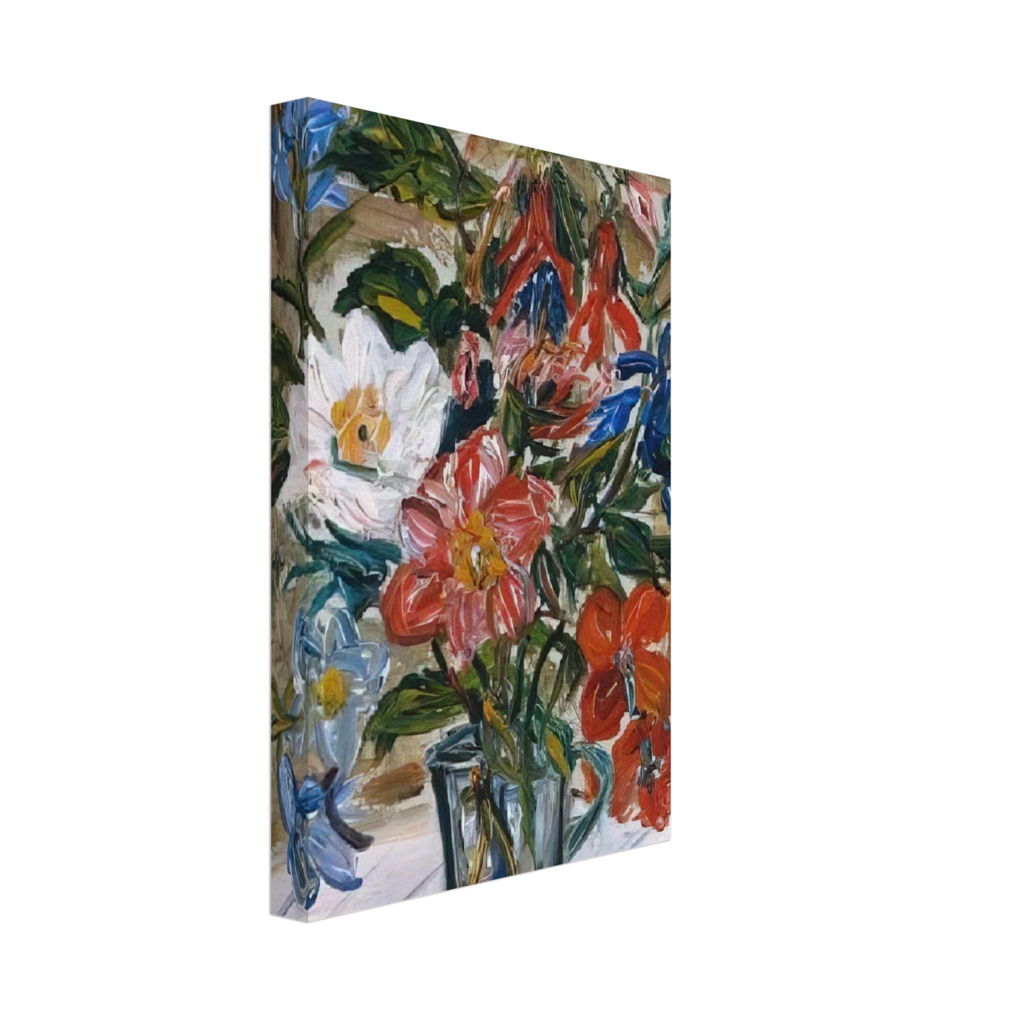 Maurice Utrillo - VASE WITH FLOWERS Canvas - 70x100 cm / 28x40 inches-canvas