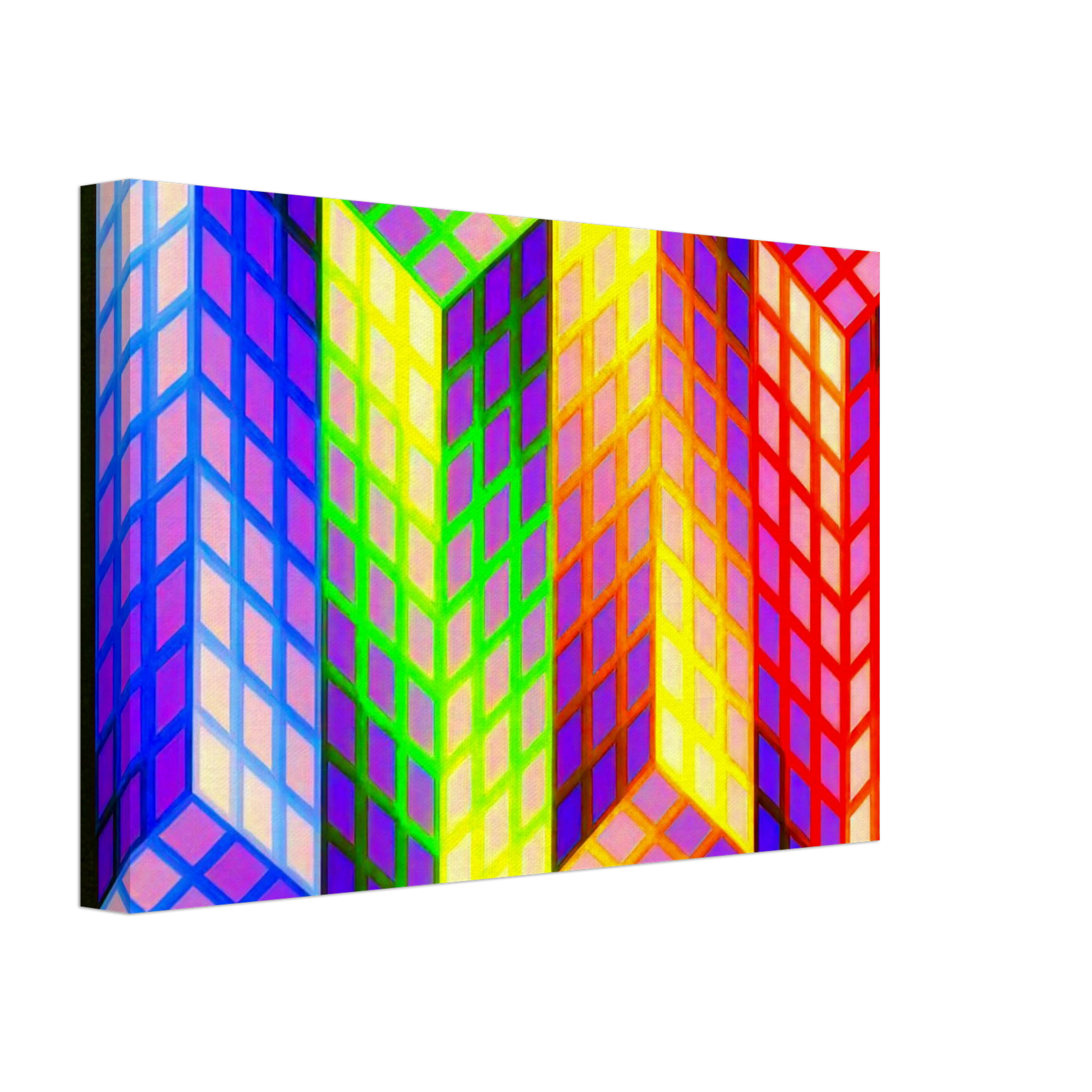 Victor Vasarely - Torony-Nagy - 1969 Canvas - 40x60 cm / 16x24 inches-canvas