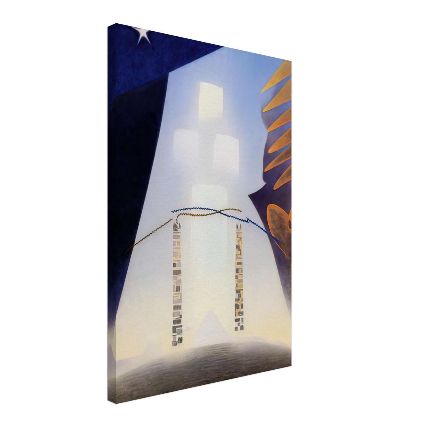 Agnes Lawrence Pelton - Future - 1943 Canvas - 40x60 cm / 16x24 inches-canvas