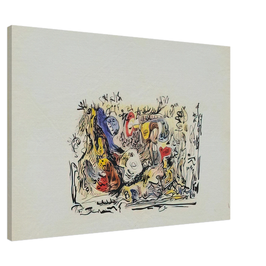 Jackson Pollock - UNTITLED Canvas - 20x30 cm / 8x12 inches-canvas