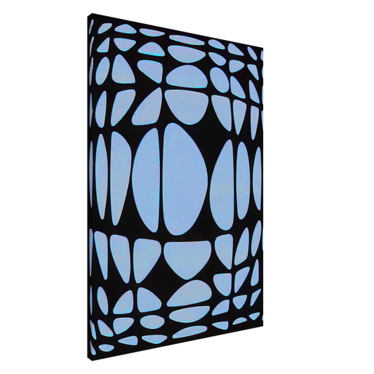 Victor Vasarely - Yapoura - 1954 Canvas - 20x30 cm / 8x12 inches-canvas