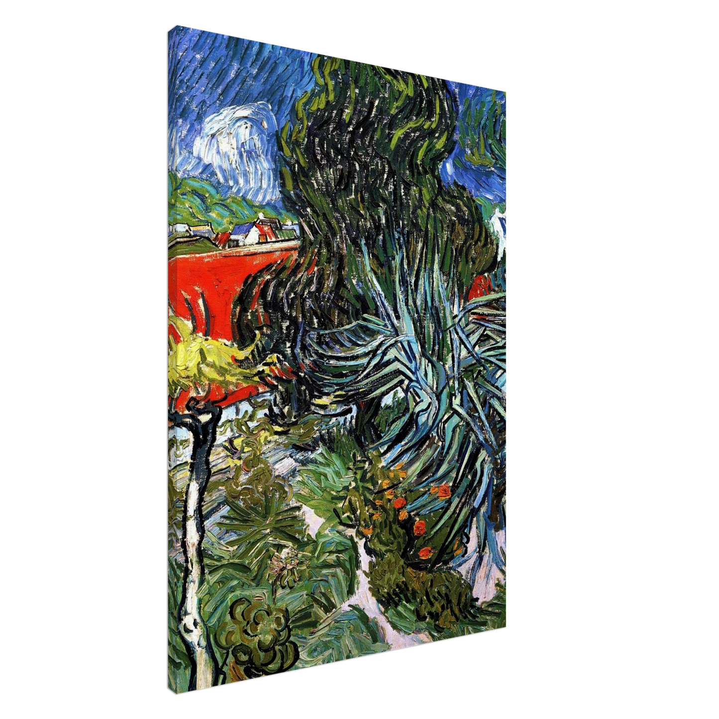 Vincent van Gogh - The Garden of Doctor Gachet at Auvers-sur-Oise Canvas - 20x30 cm / 8x12 inches-canvas
