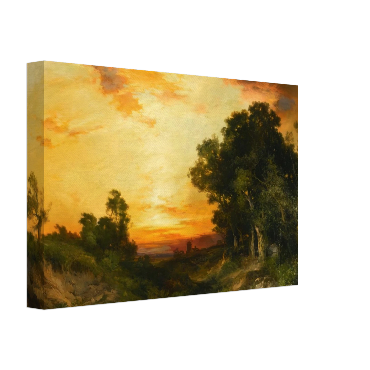 Thomas Moran - Sunset, Amagansett Canvas - 40x60 cm / 16x24 inches-canvas