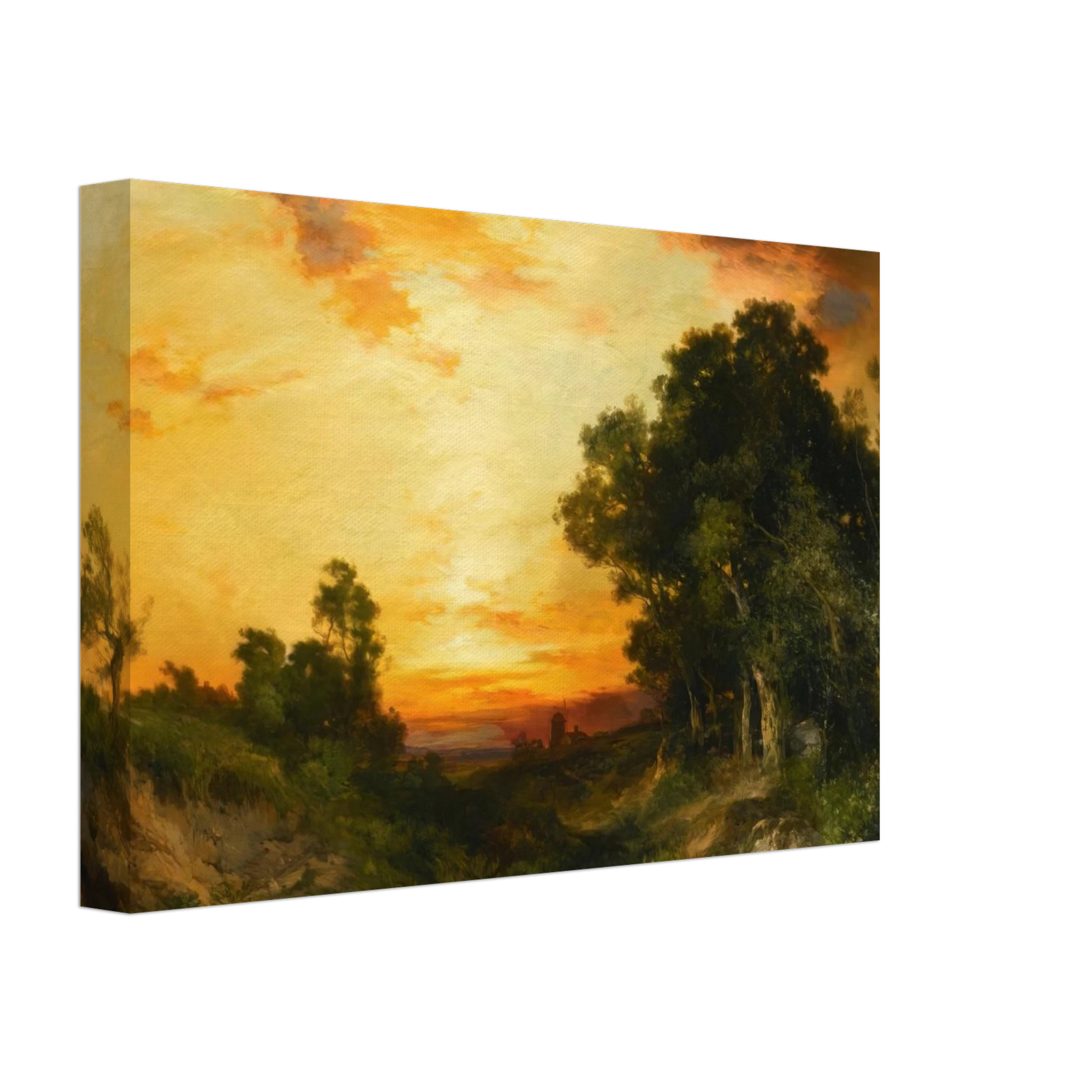 Thomas Moran - Sunset, Amagansett Canvas - 40x60 cm / 16x24 inches-canvas