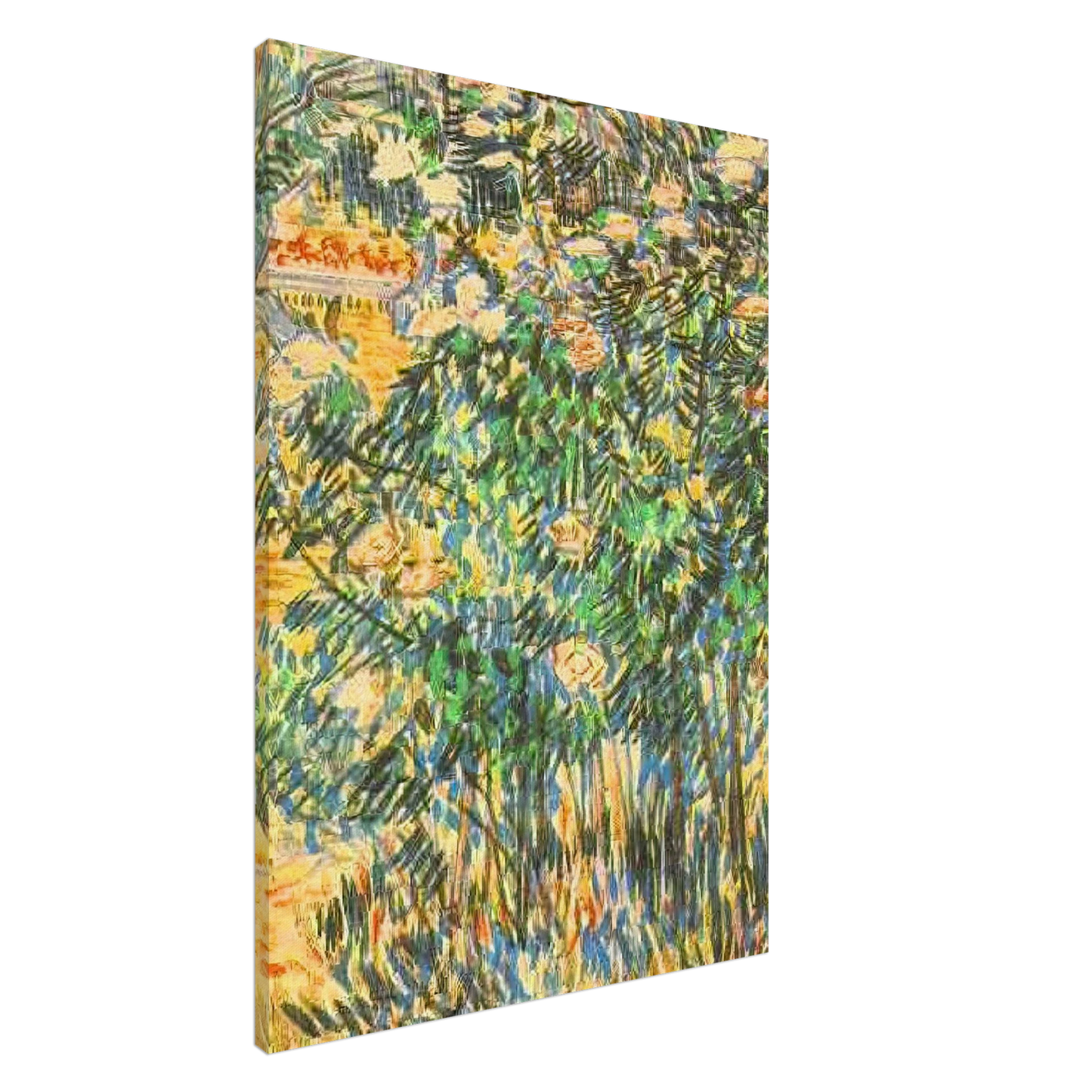 Vincent van Gogh - Flowering Shrubs Canvas - 20x30 cm / 8x12 inches-canvas