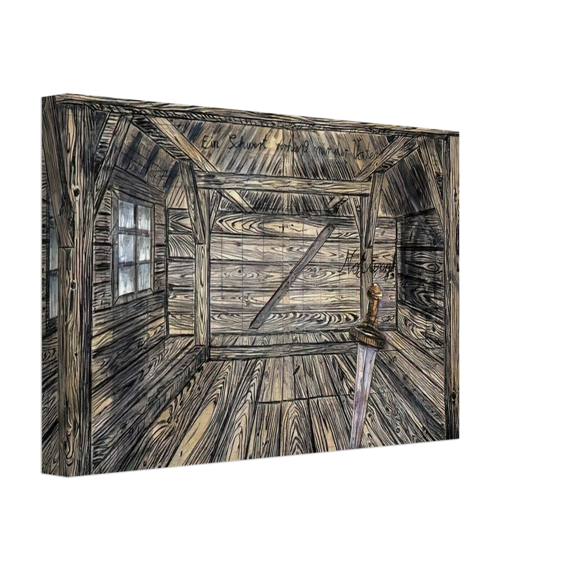 Anselm Kiefer - NOTHUNG 1973 Canvas - 40x60 cm / 16x24 inches-canvas