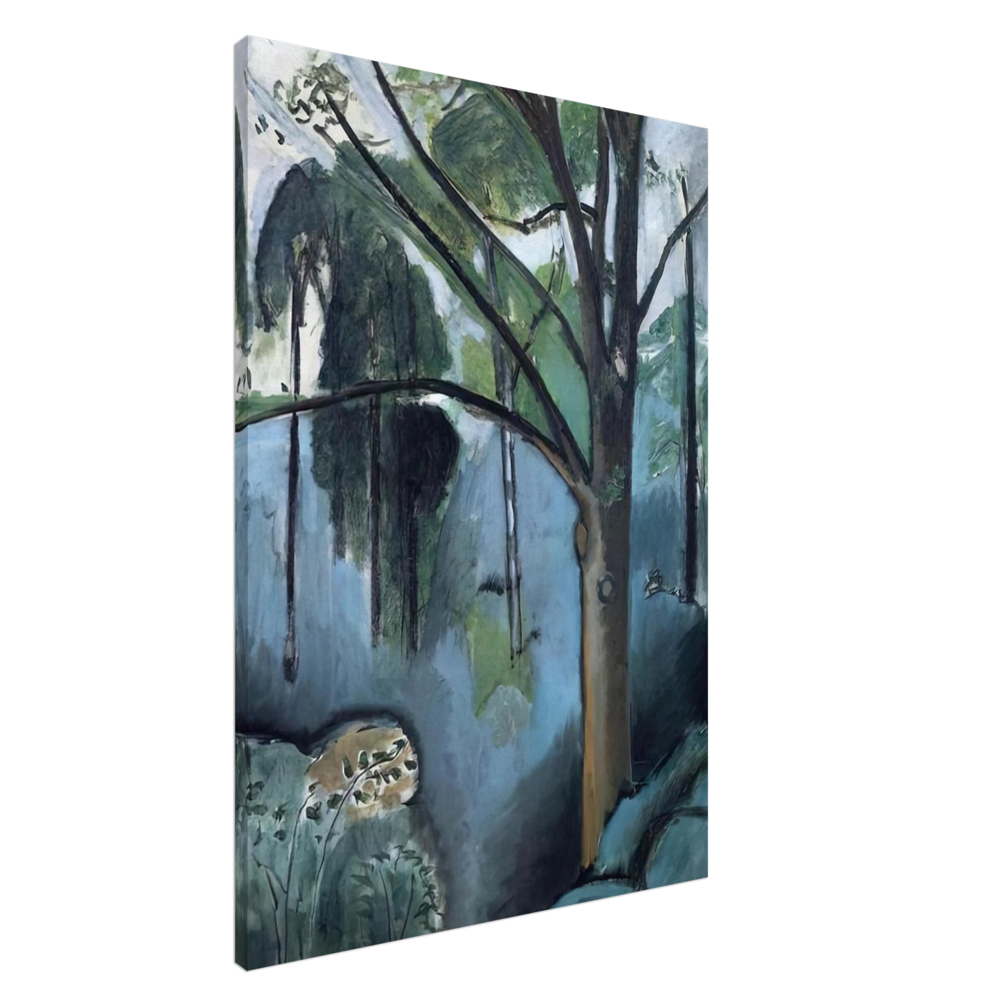 Henri Matisse - TRIVAUX POND 1917 Canvas - 20x30 cm / 8x12 inches-canvas